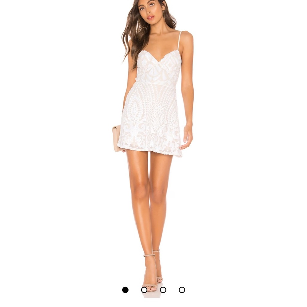Revolve Tiff Superdown White Mini